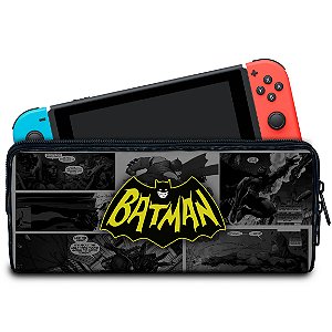 Case Nintendo Switch Bolsa Estojo - Batman Comics