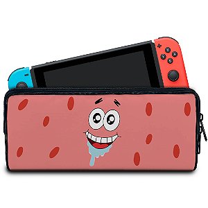 Case Nintendo Switch Bolsa Estojo - Patrick Bob Esponja