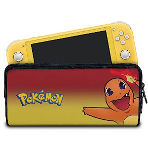 Case Nintendo Switch Lite Bolsa Estojo - Pokémon Charmander