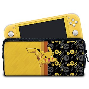 Case Nintendo Switch Lite Bolsa Estojo - Pikachu Pokemon