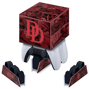 Capa PS5 Base de Carregamento Controle - Daredevil Demolidor Comics