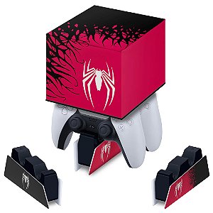 Capa PS5 Base de Carregamento Controle - Spider-Man Homem Aranha 2 Edition