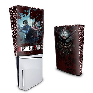 Capa PS5 Slim Anti Poeira - Resident Evil 2 Remake