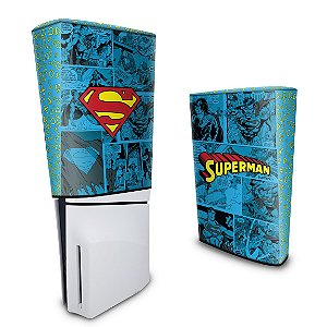 Capa PS5 Slim Anti Poeira - Superman Comics