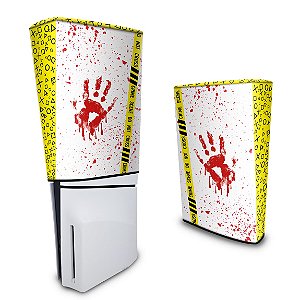 Capa PS5 Slim Anti Poeira - Cena De Crime Scene