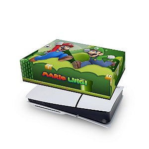 PS5 Slim Capa Anti Poeira - Super Mario