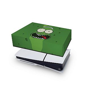 PS5 Slim Capa Anti Poeira - Pickle Rick And Morty