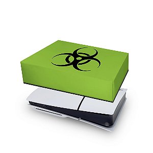 PS5 Slim Capa Anti Poeira - Biohazard Radioativo
