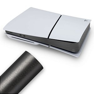 Skin PS5 Slim Central - Aço Escovado Cinza