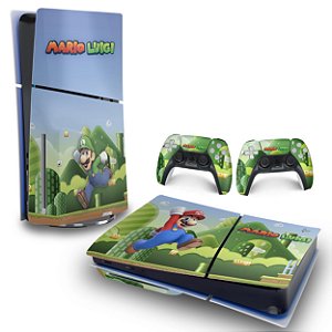 Skin PS5 Slim Horizontal - Super Mario