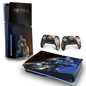 Skin PS5 Slim Horizontal - Godfall