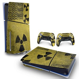 Skin PS5 Slim Horizontal - Radioativo