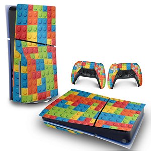 Skin PS5 Slim Horizontal - Lego Peça