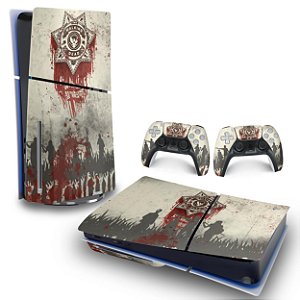 Skin PS5 Slim Horizontal - The Walking Dead
