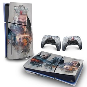 Skin PS5 Slim Horizontal - The Witcher 3