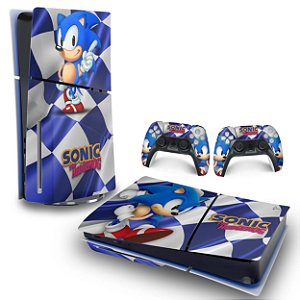 Skin PS5 Slim Horizontal - Sonic