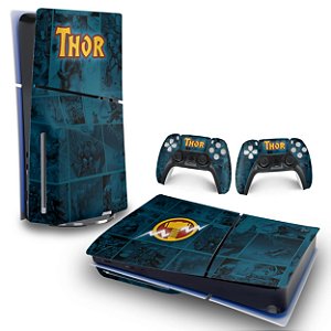 Skin PS5 Slim Horizontal - Thor Comics