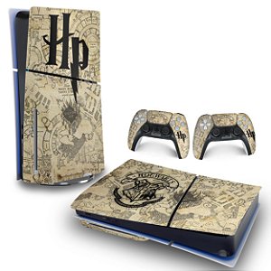 Skin PS5 Slim Horizontal - Harry Potter