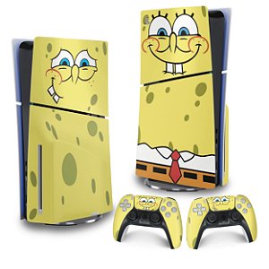 Skin PS5 Slim Vertical - Bob Esponja