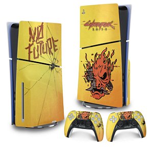 Skin PS5 Slim Vertical - Cyberpunk 2077