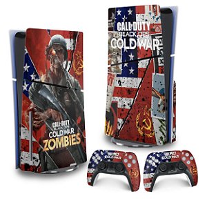 Skin PS5 Slim Vertical - Call Of Duty Cold War