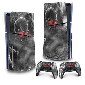 Skin PS5 Slim Vertical - Caveira Skull