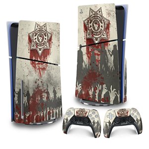 Skin PS5 Slim Vertical - The Walking Dead