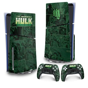 Skin PS5 Slim Vertical - Hulk Comics