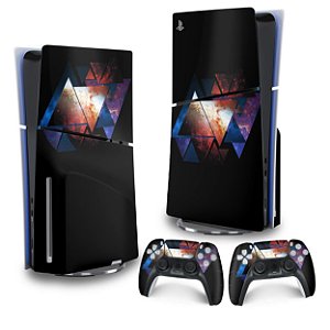Skin PS5 Slim Vertical - Abstrato #90