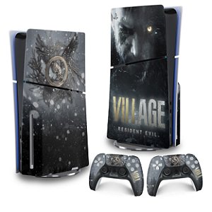 Skin PS5 Slim Vertical - Resident Evil Village