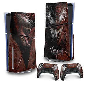 Skin PS5 Slim Vertical - Venom Tempo de Carnificina