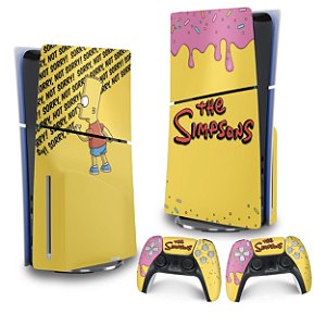 Skin PS5 Slim Vertical - The Simpsons