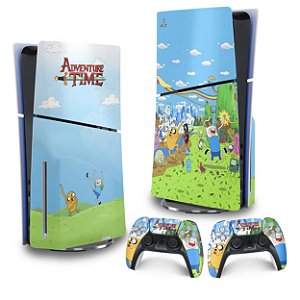 Skin PS5 Slim Vertical - Hora de Aventura