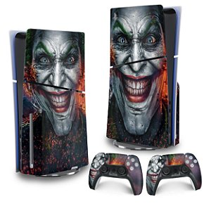 Skin PS5 Slim Vertical - Coringa Joker