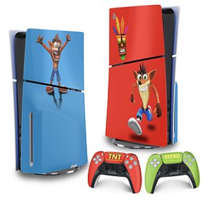 Skin PS5 Slim Vertical - Crash Bandicoot