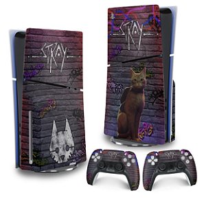 Skin PS5 Slim Vertical - Stray