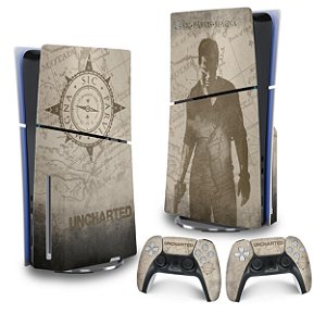 Skin PS5 Slim Vertical - Uncharted