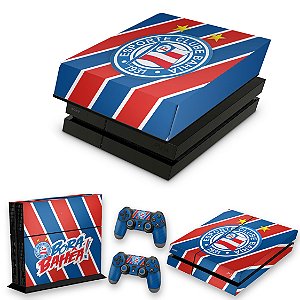 Kit PS4 Fat Skin Anti Bolha e Capa Anti Poeira - Bahia B