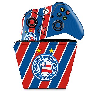KIT Capa Case e Skin Anti Bolha Xbox One Fat Controle - Bahia B