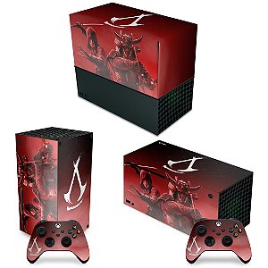 KIT Xbox Series X Capa Anti Poeira e Skin - Assassin's Creed Shadows