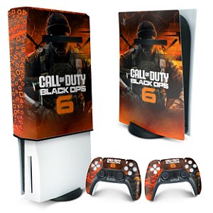 KIT PS5 Fat Skin e Capa Anti Poeira - Call of Duty Black Ops 6