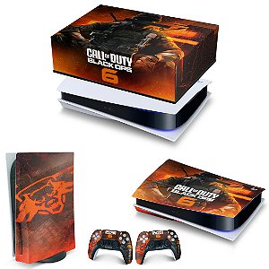 KIT PS5 Fat Capa Anti Poeira e Skin - Call of Duty Black Ops 6