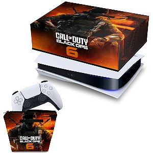 KIT PS5 Fat Capa e Case Controle - Call of Duty Black Ops 6