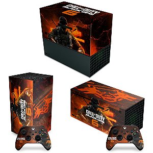 KIT Xbox Series X Capa Anti Poeira e Skin - Call of Duty Black Ops 6