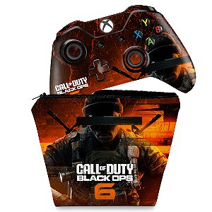 KIT Capa Case e Skin Xbox One Fat Controle - Call of Duty Black Ops 6