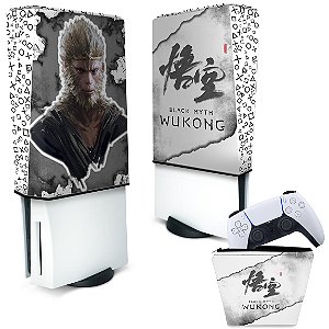 KIT Capa PS5 Fat e Case Controle - Black Myth: Wukong