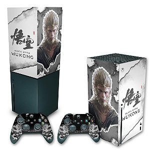 KIT Xbox Series X Skin e Capa Anti Poeira - Black Myth: Wukong