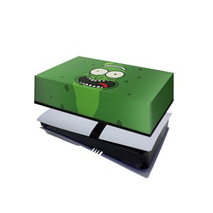 PS5 Pro Capa Anti Poeira Horizontal - Pickle Rick And Morty