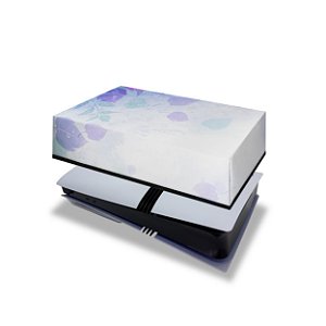 PS5 Pro Capa Anti Poeira Horizontal - Folhas Lilás