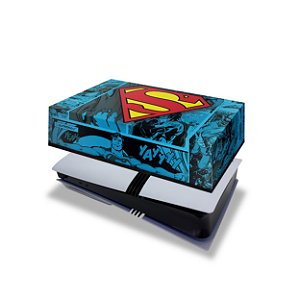 PS5 Pro Capa Anti Poeira Horizontal - Superman Comics